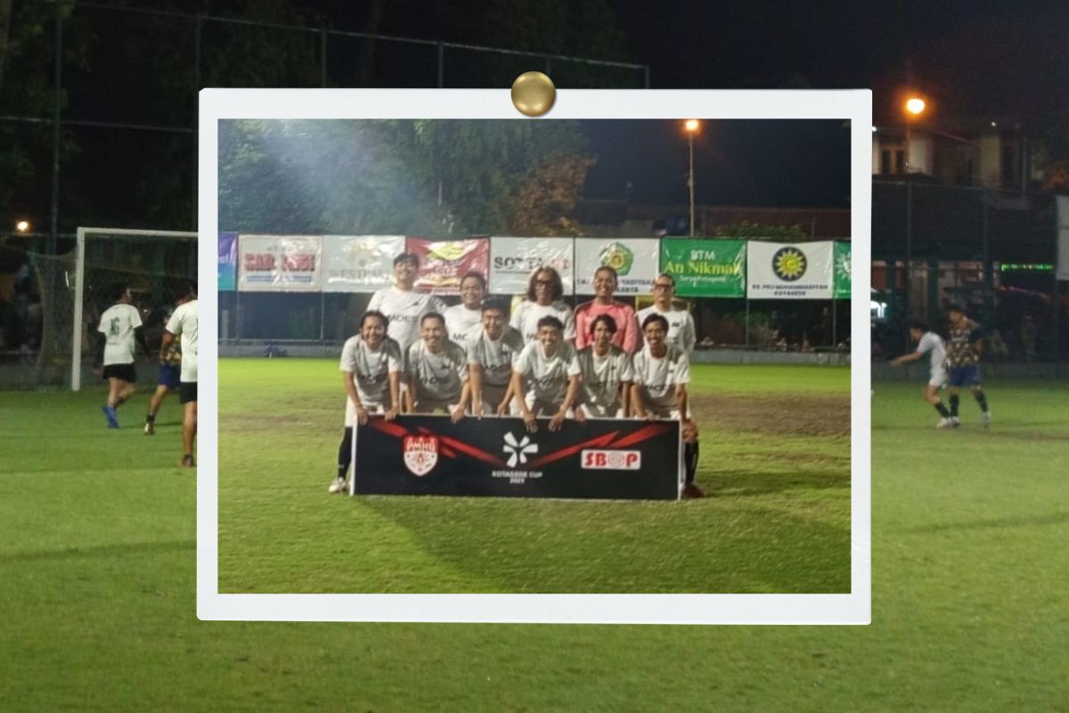 Mojok ikut kegiatan laga amal kota gede
